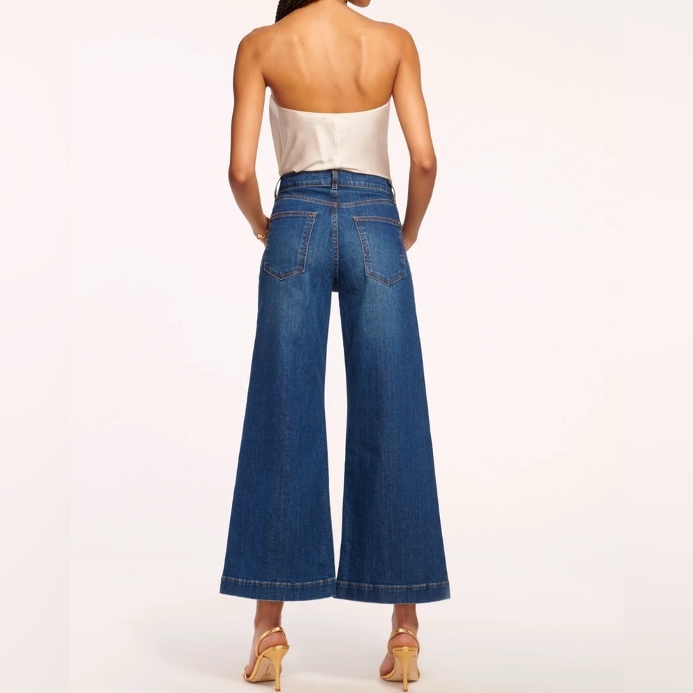 NEW Ramy Brook Tyra Cropped Denim 24 - Picture 4 of 12